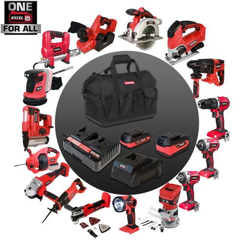 Excel cordless power tools kit - tools,